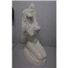 Image 1 : CERAMIC OUTDOOR STATUE 22X8" (2 SMALL CHIPS ON BOTTOM)