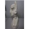 Image 3 : CERAMIC OUTDOOR STATUE 22X8" (2 SMALL CHIPS ON BOTTOM)