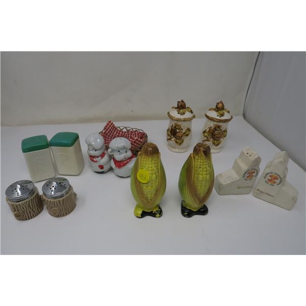 6 Sets of Salt/Perpper Shakers