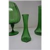 Image 5 : 4 Piece Green Glass