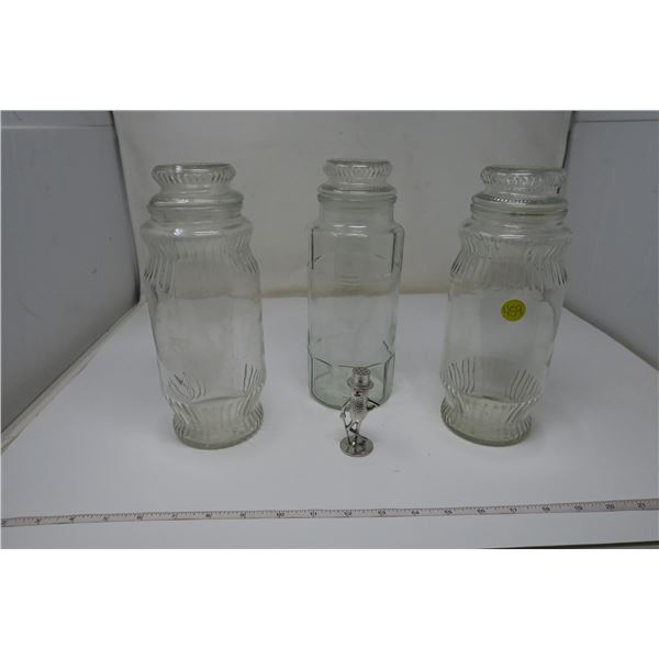 Planter's Peanuts Jars X 3 With ornamental Salt Shaker