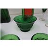 Image 4 : 11 Piece Green Glass - some made in Italy