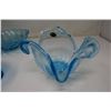Image 2 : 3 x Blue Glass Pieces, 1 Made in Italy, 1 Blu Capri Seashell Serving Dish