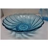 Image 4 : 3 x Blue Glass Pieces, 1 Made in Italy, 1 Blu Capri Seashell Serving Dish