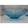 Image 5 : 3 x Blue Glass Pieces, 1 Made in Italy, 1 Blu Capri Seashell Serving Dish