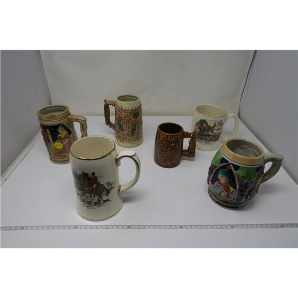 6 X Beer Steins