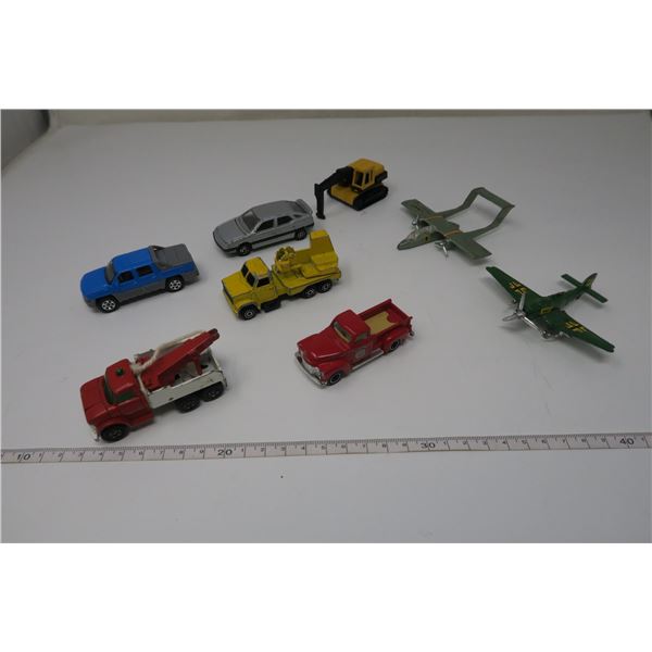 3 Majorette #254, 242, 283, 2 Zylmex A11, 3 matchbox #71 - 1968, 2001, 2017