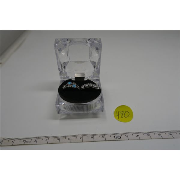 2 X 925 Sterling Silver Rings Size 6