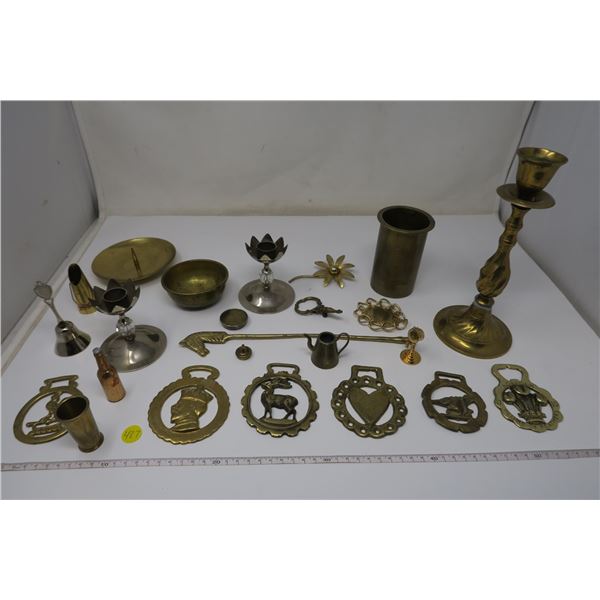 22 Piece Various Brass Lot