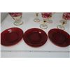 Image 4 : 10 Piece Glass - Lot All Red
