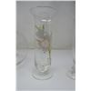 Image 3 : 3 Piece Glass Items with Flower details