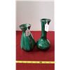 Image 1 : Blue Mountain Vases 7& 8.5" Tall