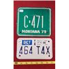 Image 1 : 1979 Montana & 2006 Texas Motorcycle Plates