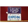 Image 1 : Expo 86 & Manitoba Spirit of 70 Vanity Plates