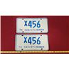 Image 1 : Saskatchewan 1976 X456 Licence Plates Pair