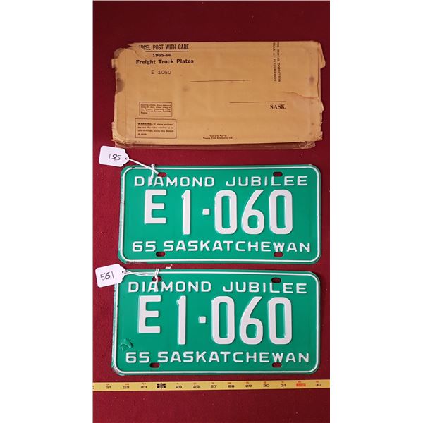 1965 FreightLiner Licence Plate Pair