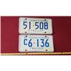 Image 1 : 1972 Passenger & C Trailer Licence Plates