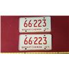 Image 1 : 1971 SK Licence Plates Pair