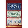 Image 1 : Quebec, PEI, Nfld & Labrador Licence Plates