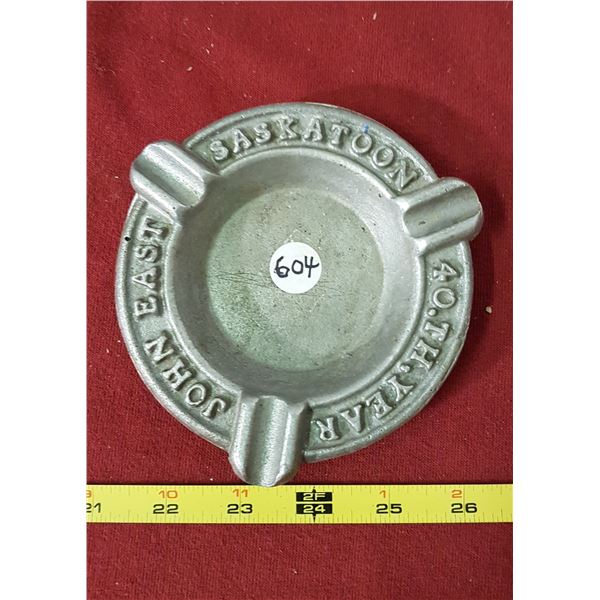 John East 40th Anniversary Cast Iron Ashtray
