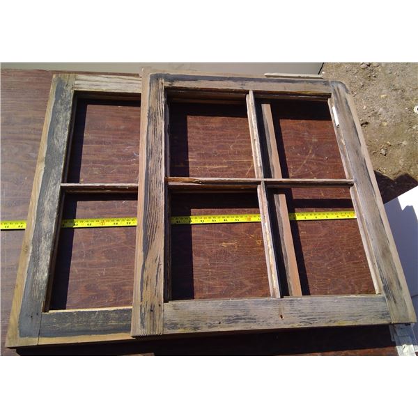 2 Wood Window Frames