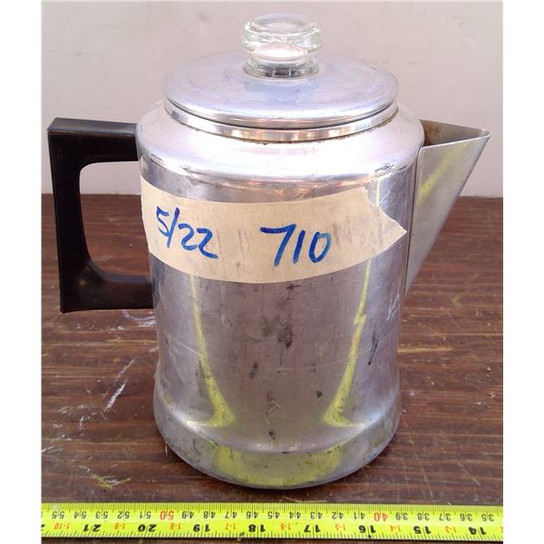 1 Coffee Pot with Glass Lid - made in USA