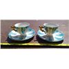 Image 2 : 2 Blue Cups & Saucers - Japan