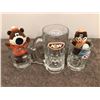Image 1 : lot of 3 vintage A&W mugs and 2 mini bears