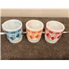 Image 1 : Lot of 3 Fire King mugs, no stains, chips or cracks - 2 photos