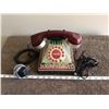 Image 2 : Vintage Coca Cola stained galss look telephone, works - 2 photos