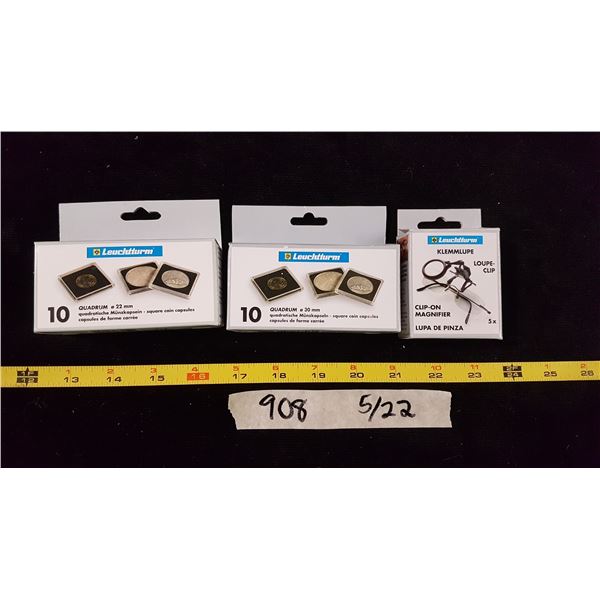 Coin Capsuls & Magnifier