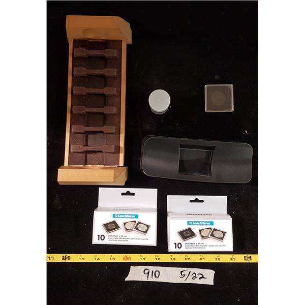 Lot Coin Collecting Supplies