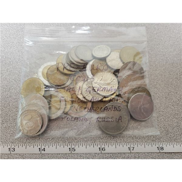 Pre-Euro coins - Italy, Germany, France, Austria, Poland, Russia, Holland