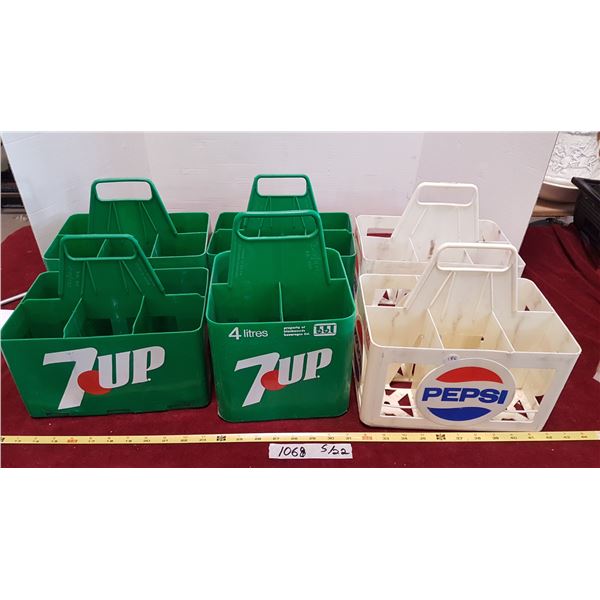 4 7UP & 2 Pepsi Trays