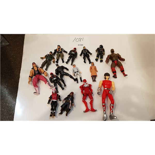 15X Action Figure Bundle – Brett “Hitman” Hart, 80’s Lone Ranger and others
