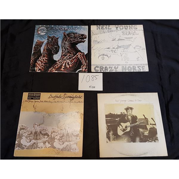 4X Neil Young Record/Vinyl Bundle (Neil Young, Crazy Horse and Buffalo Springfield)