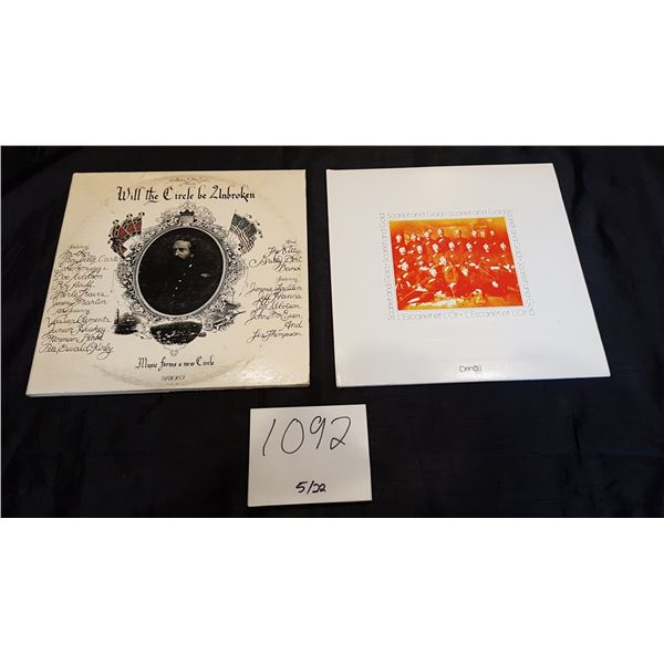 2X Old Time Folk Albums – Will the Circle Be Unbroken 3LP Collection by Various Country Artists and 