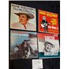 Image 1 : 4X Classic Country/Western Albums (Stompin’ Tom Connors, Wilf Carter and Hank Williams)
