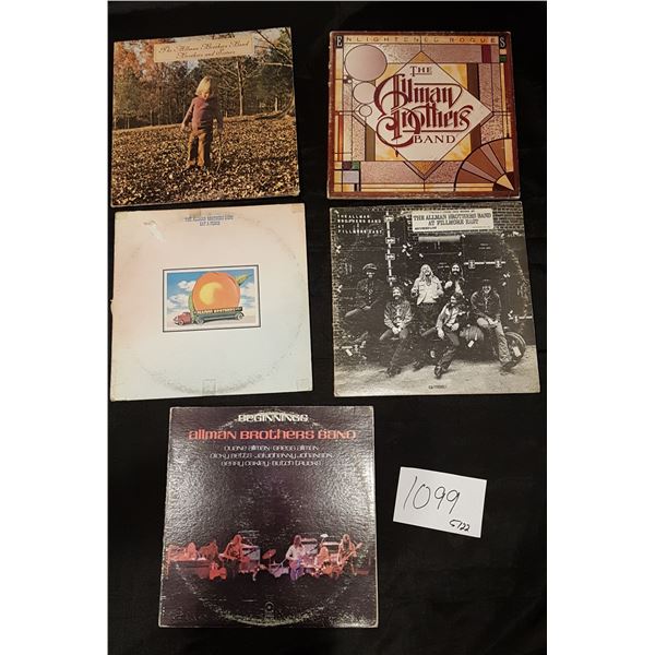 5X Allman Brothers Albums/Records Vinyl (2X 2LP and 2X LP)