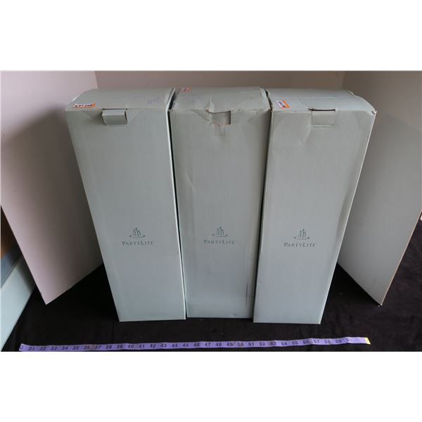 #1107 - Partylite Gaia Branch Metal Sconce Set of 3 - In Boxes Never Unused - (3 Boxes)