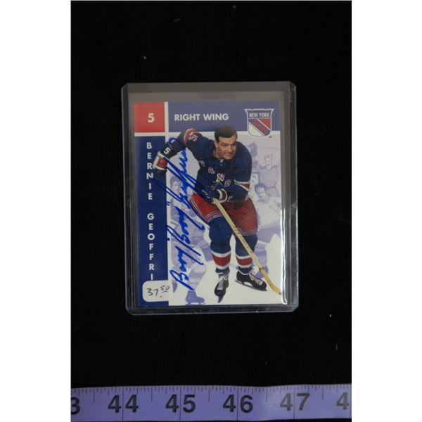 #1112 - Parkhurst Bernie Geoffrion Autographed Card