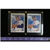 Image 1 : #1121 - Upper Deck Nolan Ryan 300 Win Card & Error Card in Frame