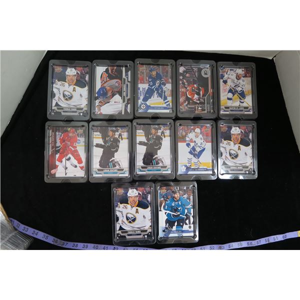 #1126 - 2013/14 Upper Deck 5X7 Box Toppers Various Players (12 in protective Cases)