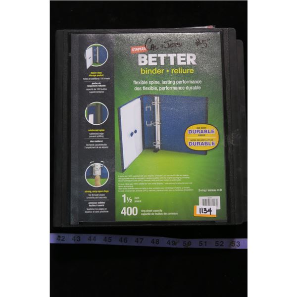 #1134 - Card Binder #5 >> 486 Calgary Flames & Winnipeg Jets Cards