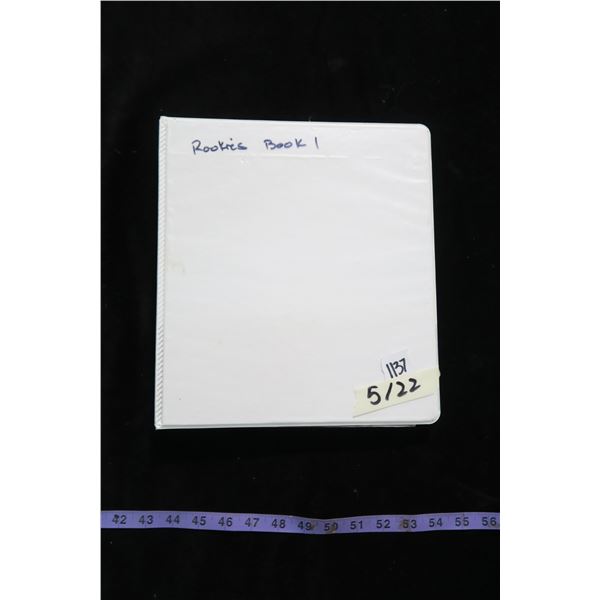 #1137 - Card Binder #8 >> 225 Rookie Cards - All Hockey