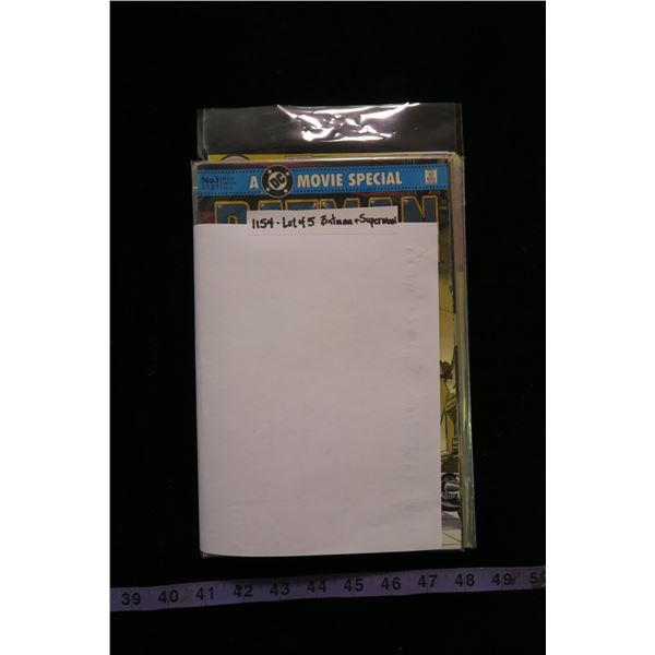 #1154 - Lot of 5 Silver, Bronze & Modern Age Batman and Superman Comics