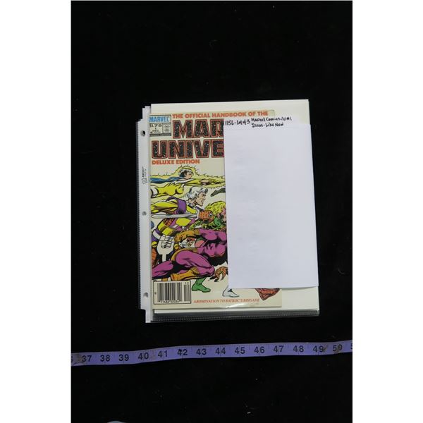 #1156 - Lot of 3 Marvel Comics All #1 Issues Like New : Alpha Flight, Marvel Universe & Hawkeye