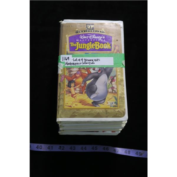 #1169 - Lot of 4 Disney Masterpiece Collection & Anniversary Edition Movies