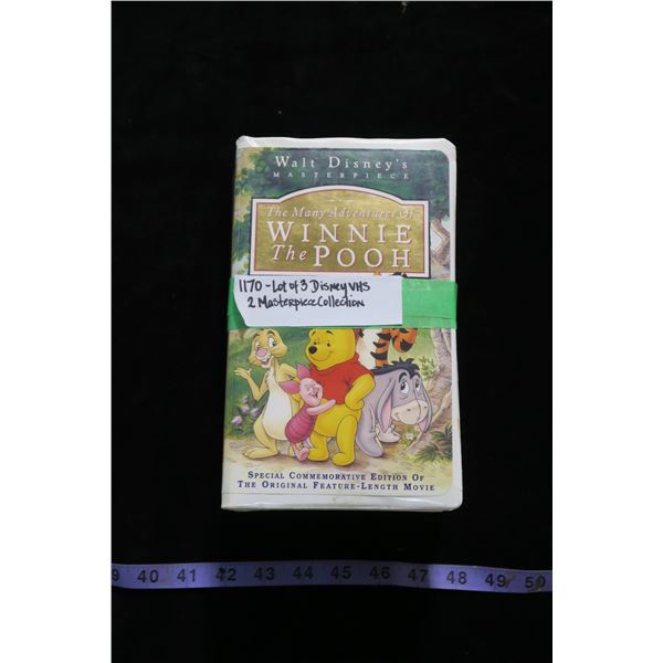 #1170 - Lot of 3 Disney Masterpiece Collection and Classic Movies