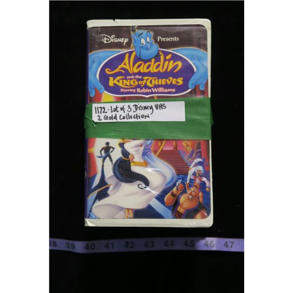 #1172 - Lot of 3 Disney Gold Collection and Original Movies